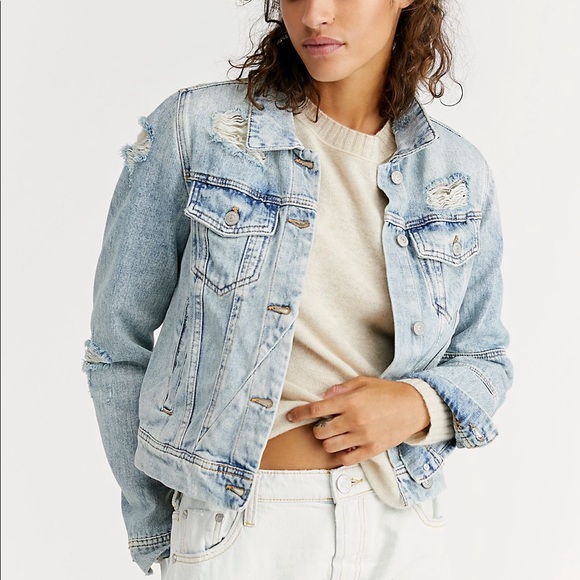 Free People Rumors Denim Jacket - Picture 2 of 6